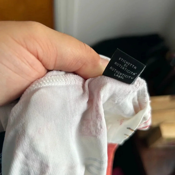 VERSACE JEANS COUTURE VINTAGE 90s WOMENS CASINO TEE - Picture 4 of 5